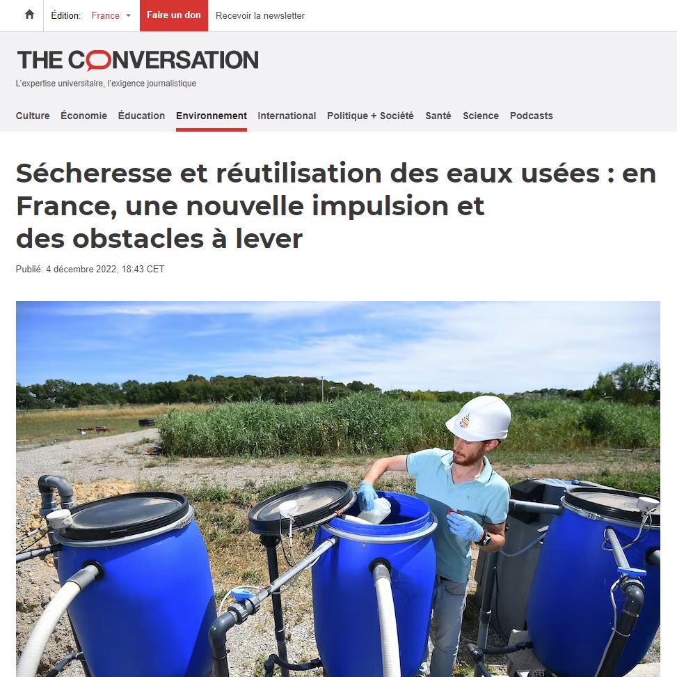 theconversation secheresse eaux usees 4 12 2022