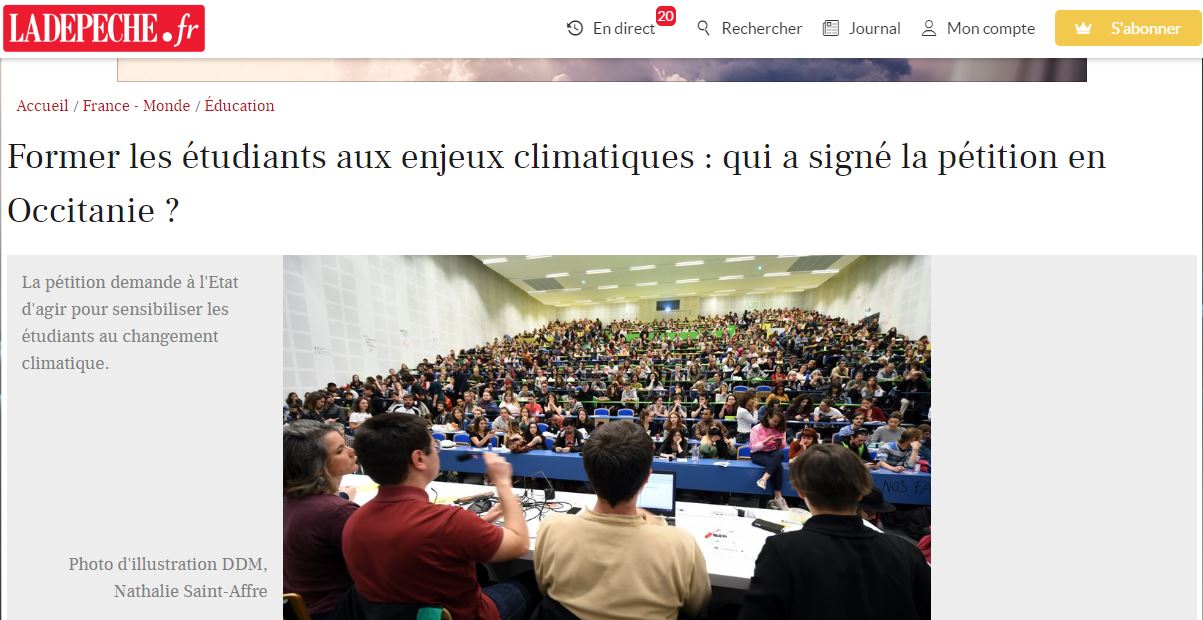 ladepeche.fr petition environnement 15 09 2019