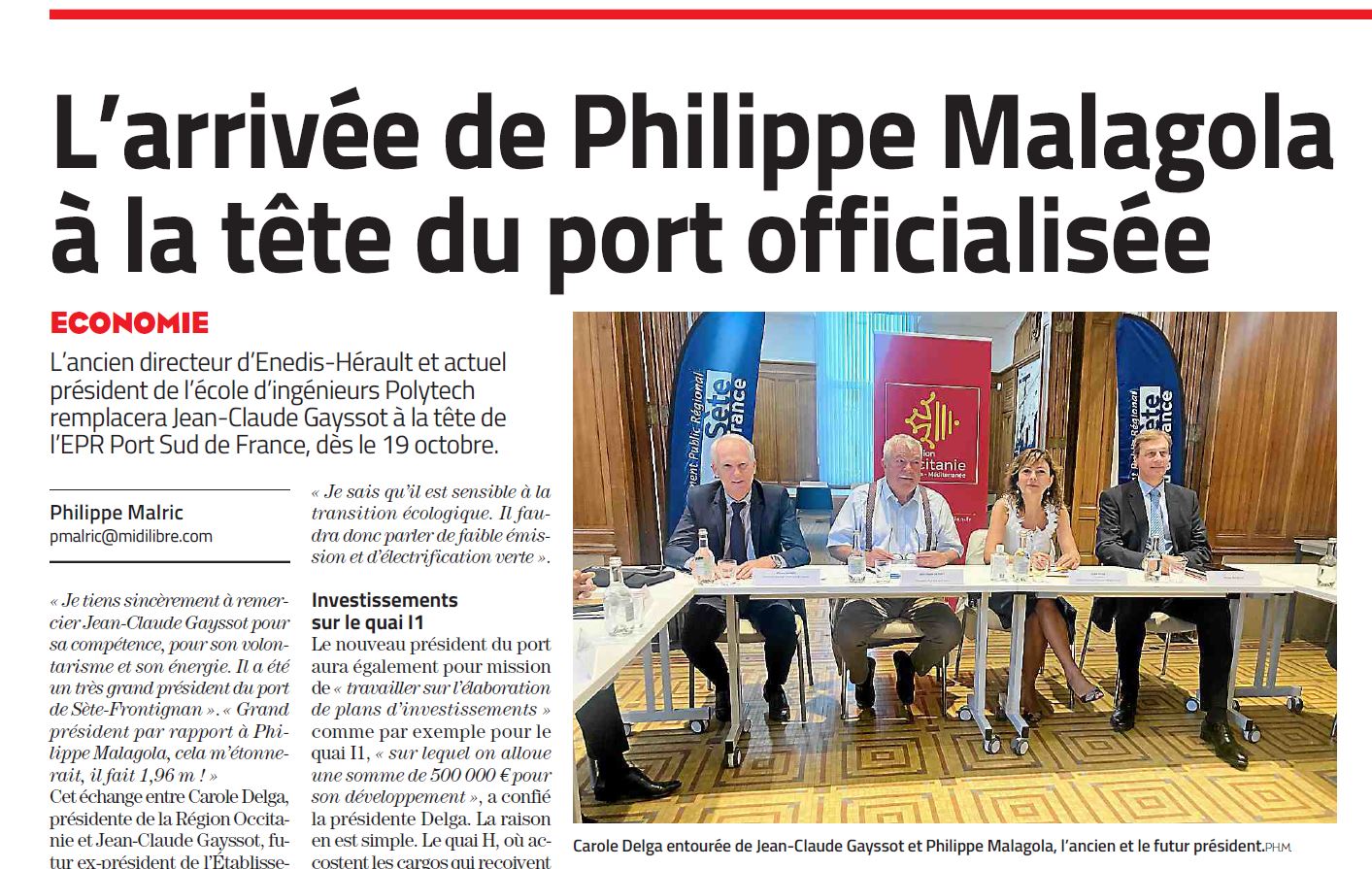 Midi Libre port de sete 07 10 2022