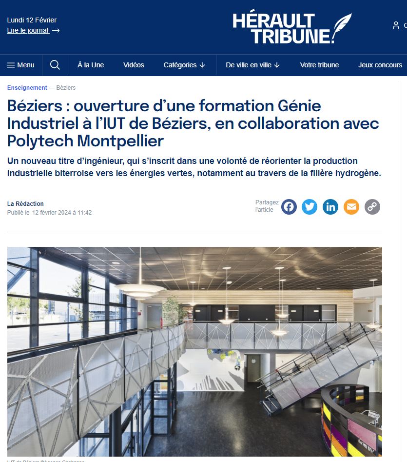 Herault Tribune formation beziers 12 02 2024